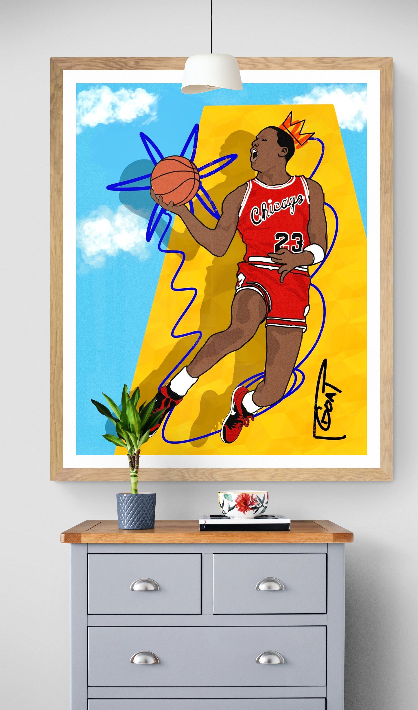 In the clouds Jordan Print